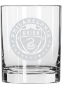 Philadelphia Union 14 OZ Frost Rock Glass
