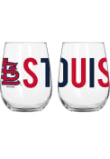 St Louis Cardinals 16OZ Overtime Stemless Wine Glass