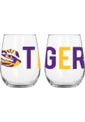 LSU Tigers 16OZ Overtime Stemless Wine Glass