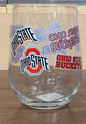 Ohio State Buckeyes 16OZ Retro Spirit Stemless Wine Glass