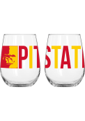 Pitt State Gorillas 16OZ Overtime Stemless Wine Glass