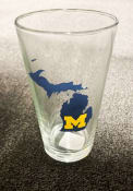 Michigan Wolverines 16OZ State Pint Glass