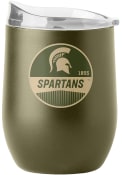 Michigan State Spartans 16OZ Powder Coat Stainless Steel Tumbler - Olive