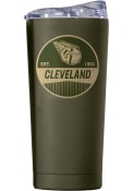Cleveland Guardians 20OZ Powder Coat Stainless Steel Tumbler - Olive