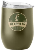 Olive Cincinnati Bearcats 16OZ Powder Coat Stainless Steel Stemless