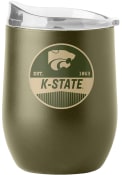 Olive K-State Wildcats 16OZ Powder Coat Stainless Steel Stemless