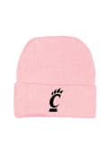 Pink Cincinnati Bearcats Solid Newborn Knit Hat
