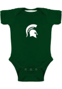 Michigan State Spartans Baby Green Logo One Piece