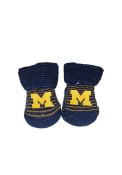 Michigan Wolverines Baby Striped Bootie Boxed Set - Navy Blue