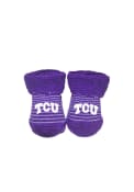 TCU Horned Frogs Baby Striped Bootie Boxed Set - Purple