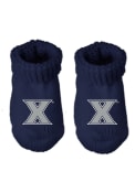 Xavier Musketeers Baby Team Color Bootie Boxed Set - Navy Blue