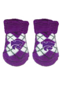 K-State Wildcats Baby Argyle Bootie Boxed Set - Purple