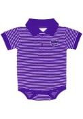 K-State Wildcats Baby Purple Stripe Jersey Golf Polo One Piece