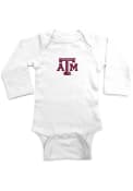 Texas A&M Aggies Baby Embroidered Logo One Piece - White