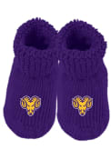 West Chester Golden Rams Baby Knit Bootie Boxed Set - Purple