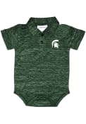 Michigan State Spartans Baby Space Dye One Piece Polo - Green