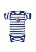 Kansas Jayhawks Baby Blue Striped One Piece