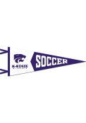 Purple K-State Wildcats 12X30 Soccer Pennant