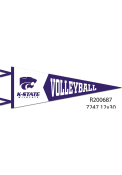 Purple K-State Wildcats 12X30 Volleyball Pennant