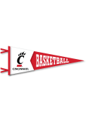 Red Cincinnati Bearcats Basketball Pennant
