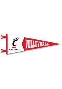 Red Cincinnati Bearcats Volleyball Pennant