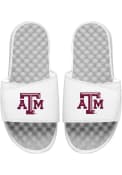 Texas A&M Aggies Primary Logo Flip Flops - White