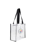 Pittsburgh Steelers Stadium Approved 12 x 12 x 6 Clear Bag - White