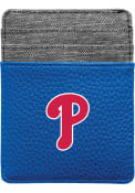 Philadelphia Phillies Pebble Front Pocket Bifold Wallet - Blue