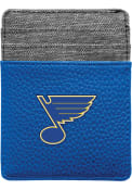 St Louis Blues Pebble Front Pocket Bifold Wallet - Blue
