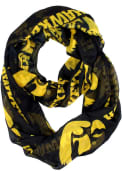 Iowa Hawkeyes Womens Sheer Infinity Scarf - Yellow