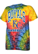 Kansas City Royals Rainbow Tie Dye Fashion T Shirt - Blue