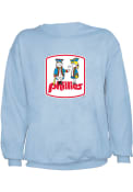 Philadelphia Phillies Alt Coop Logo Crew Sweatshirt - Light Blue