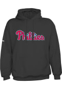Philadelphia Phillies Wordmark Hooded Sweatshirt - Black