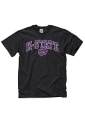 K-State Wildcats Youth Black Classic Arch T-Shirt