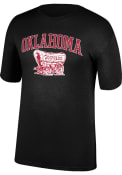 Oklahoma Sooners Arch Mascot T Shirt - Black