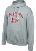 Oklahoma Sooners Arch Mascot Hooded Sweatshirt - Grey