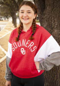 Oklahoma Sooners Womens Cheer Fleece Hooded Sweatshirt - Cardinal