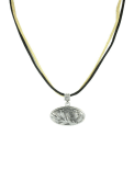 Missouri Tigers Womens Double Cord Necklace - Silver