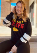 Kansas City Chiefs Womens Junk Food Clothing Sideline Hooded Sweatshirt - Black