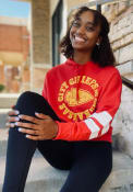 Kansas City Chiefs Womens Junk Food Clothing Sideline Hooded Sweatshirt - Red