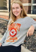 Kansas City Chiefs Womens Junk Food Clothing Sunday T-Shirt - Grey