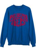 Philadelphia 76ers Womens Junk Food Clothing Fleece Crew Sweatshirt - Blue