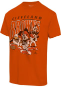 Cleveland Browns Junk Food Clothing DISNEY HUDDLE UP T Shirt - Orange