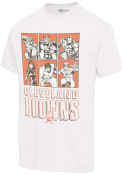 Cleveland Browns Junk Food Clothing AVENGERS LINE UP T Shirt - White