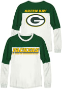 Green Bay Packers Womens Junk Food Clothing Comeback Crew Sweatshirt - White