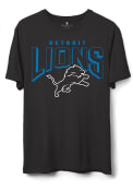 Detroit Lions Junk Food Clothing BOLD LOGO T Shirt - Black