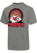Kansas City Chiefs Junk Food Clothing INFINITE VIBES T Shirt - Grey