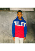 Philadelphia 76ers Junk Food Clothing Wordmark Colorblock Fashion Hood - Blue