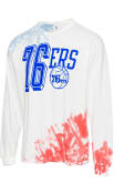 Philadelphia 76ers Junk Food Clothing Tie Dye Fashion T Shirt - Blue