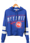 Detroit Pistons Womens Junk Food Clothing Sideline Hooded Sweatshirt -